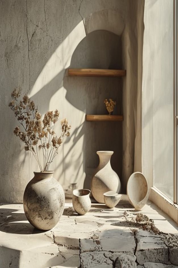Editorial home photo for 9. Mosaics with Broken Ceramics, natural light, realistic styling, no text overlay