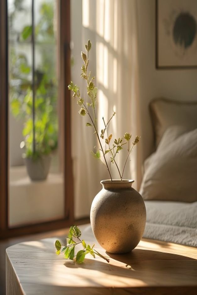 Editorial home photo for Consider the Pots Original Form, natural light, realistic styling, no text overlay