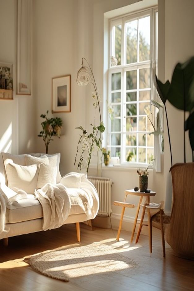 Editorial home photo for Organising Small Essentials, natural light, realistic styling, no text overlay