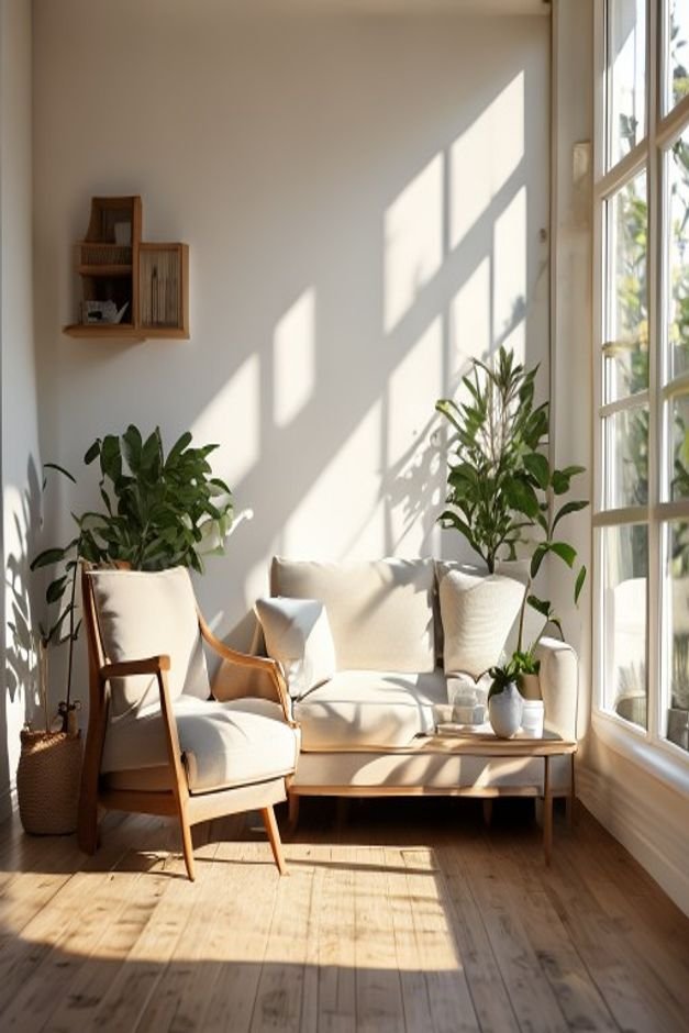 Editorial home photo for Thoughtful Placement for Curb Appeal, natural light, realistic styling, no text overlay