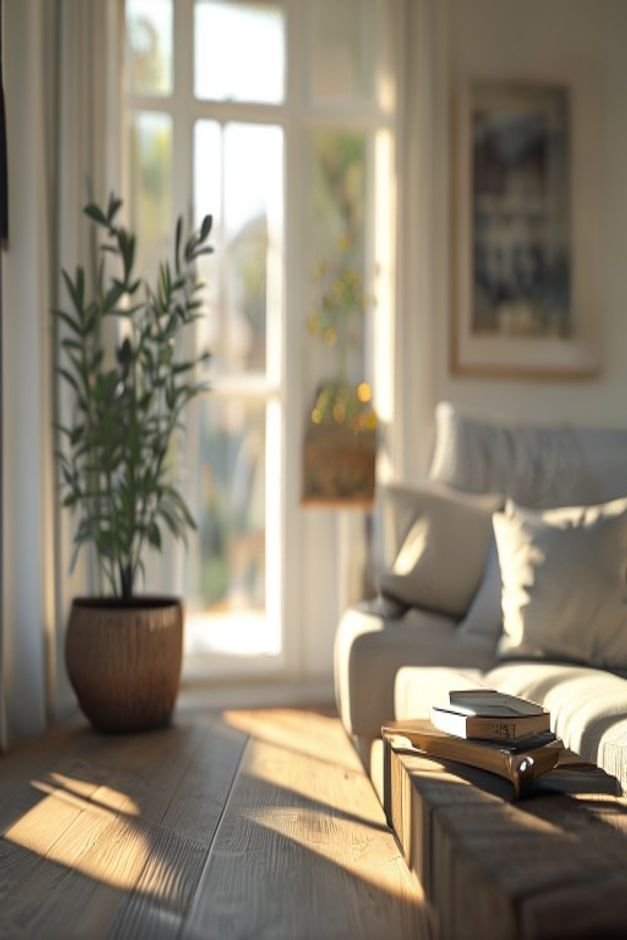 Editorial home photo for Thoughtful Placement for Curb Appeal, natural light, realistic styling, no text overlay