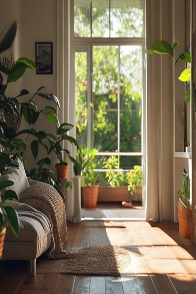 Editorial home photo for Bringing Your Garden Vision to Life, natural light, realistic styling, no text overlay
