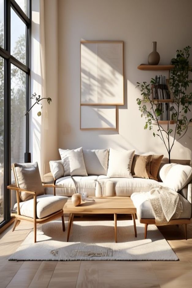 Editorial home photo for 10. Grouping for Visual Impact, natural light, realistic styling, no text overlay