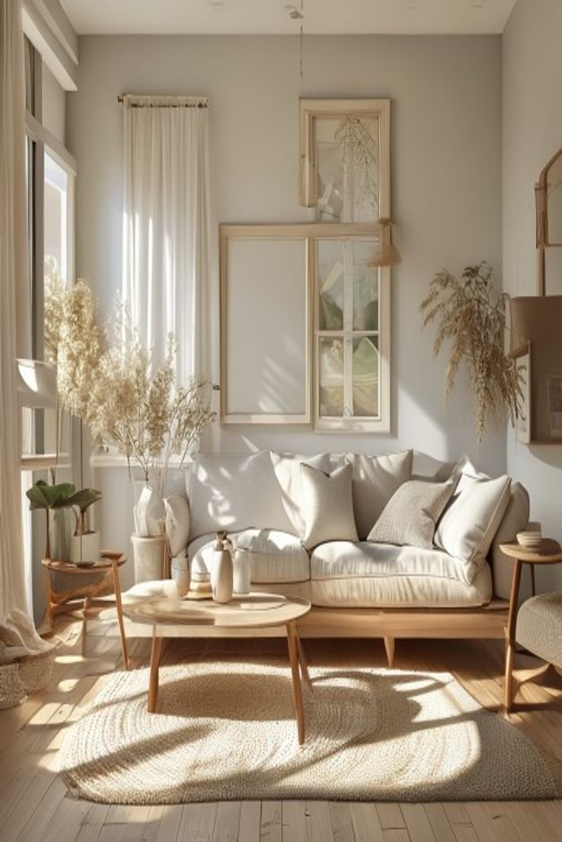 Editorial home photo for Achieving a Finished Look, natural light, realistic styling, no text overlay