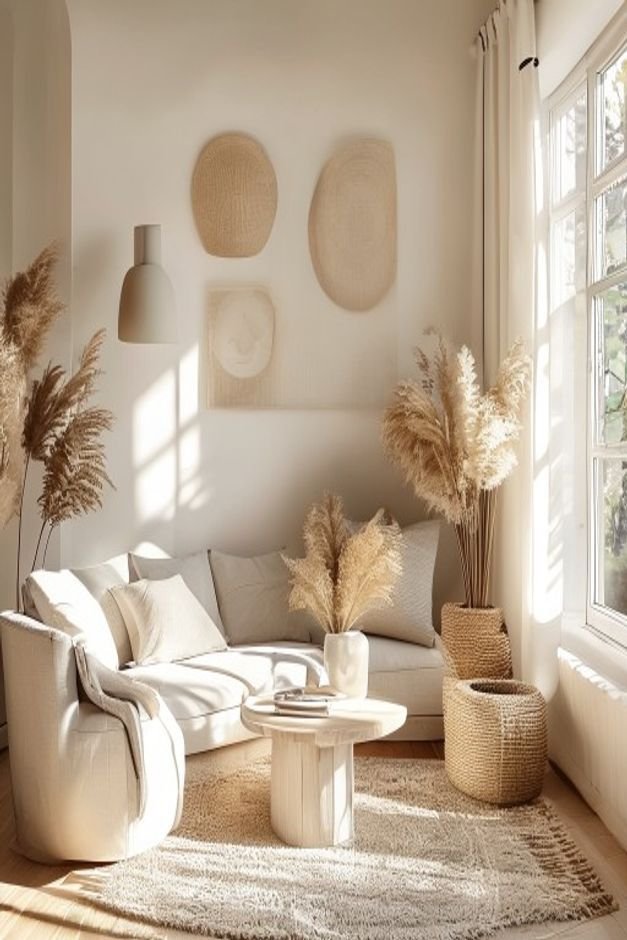 Editorial home photo for Thoughtful Wall Decor Completes Your Home, natural light, realistic styling, no text overlay
