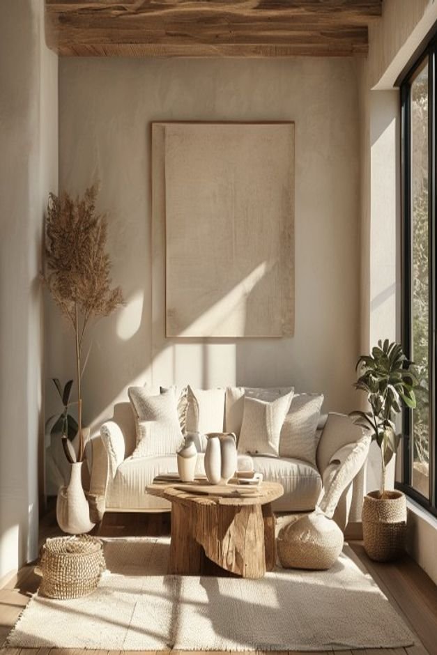 Editorial home photo for 9. Choosing Impersonal Art, natural light, realistic styling, no text overlay