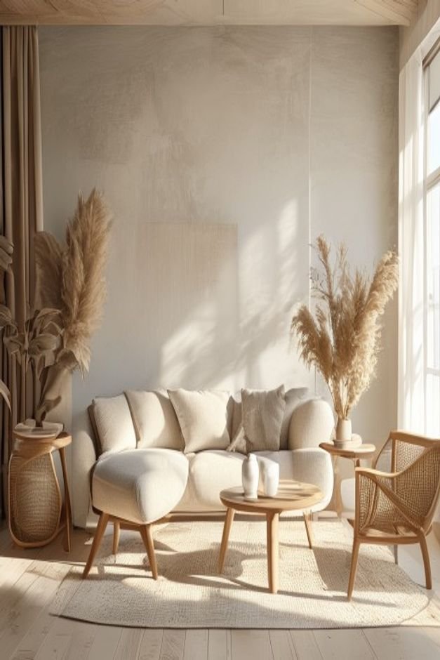 Editorial home photo for Connect with Room's Existing Palette, natural light, realistic styling, no text overlay