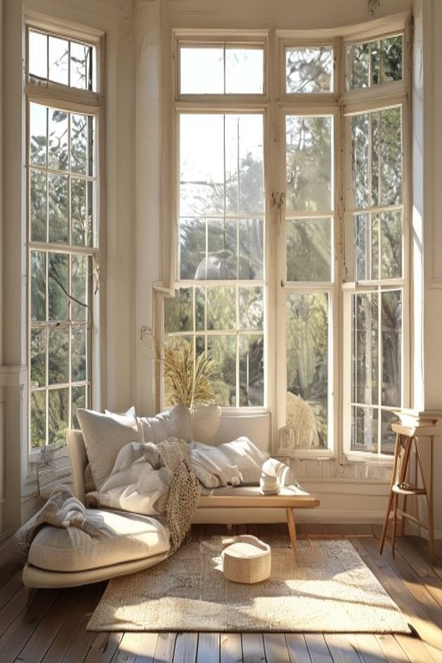 Editorial home photo for 17. Frame Your View with Windows, natural light, realistic styling, no text overlay