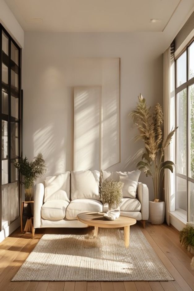 Editorial home photo for Edit and Declutter Regularly, natural light, realistic styling, no text overlay