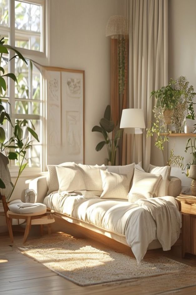 Editorial home photo for Bringing Your Room Decor Vision to Life, natural light, realistic styling, no text overlay